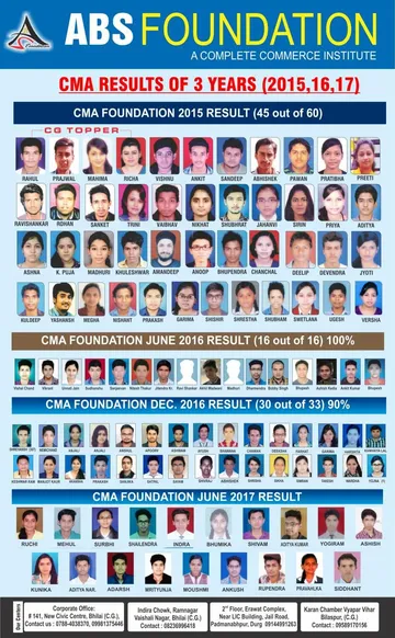 CMA Foundation 2015–17